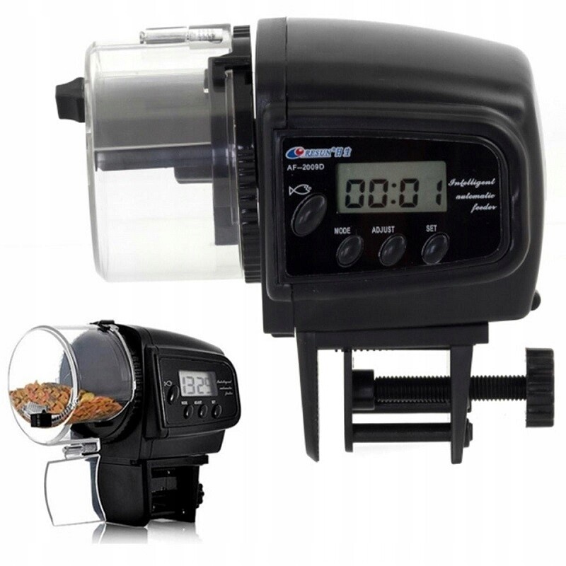 Automatické krmítko na krmivo pro ryby v akváriu Resun LCD AF2009D