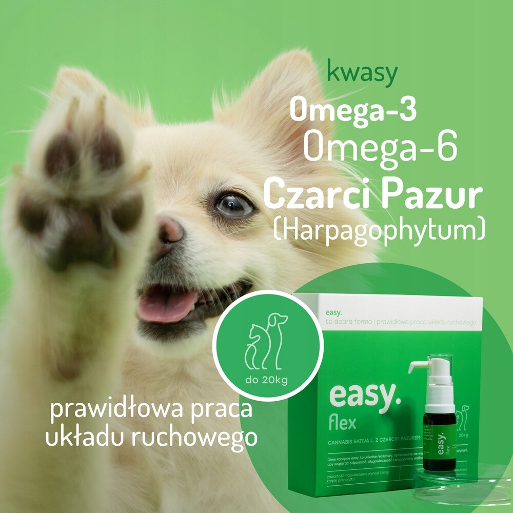 Easy. Konopný olej pro psy a kočky Flex nad 20 kg