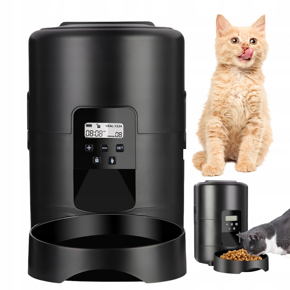 Automatický Dávkovač Krmiva Pro Kočky Přesná Kontrola Množství Trvanlivost