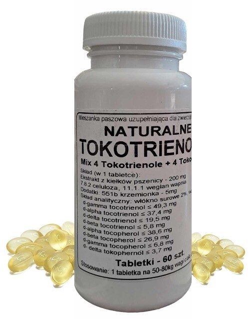Vitamín E – Tokotrienoly Tokoferoly – komplex – tablety 60ks Podkowa