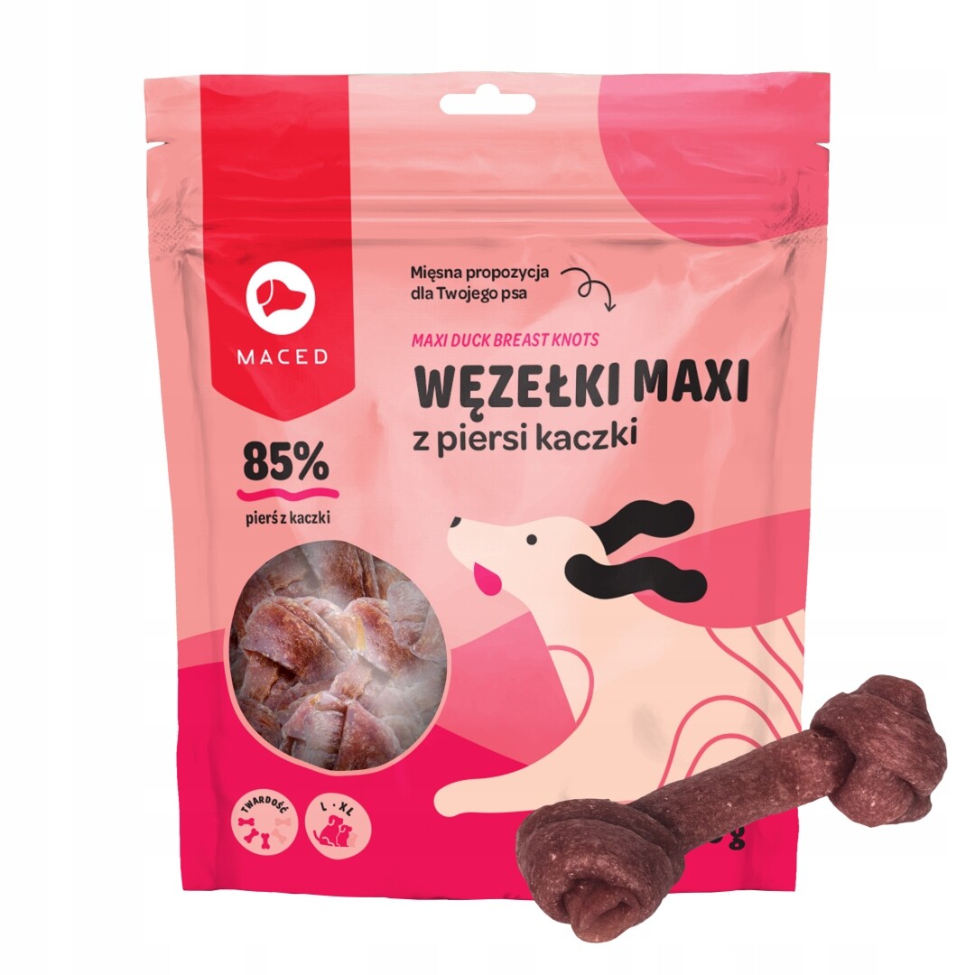 Pamlsek Pro Psa Maced Měkký Kachní Uzel 12 CM 500 G