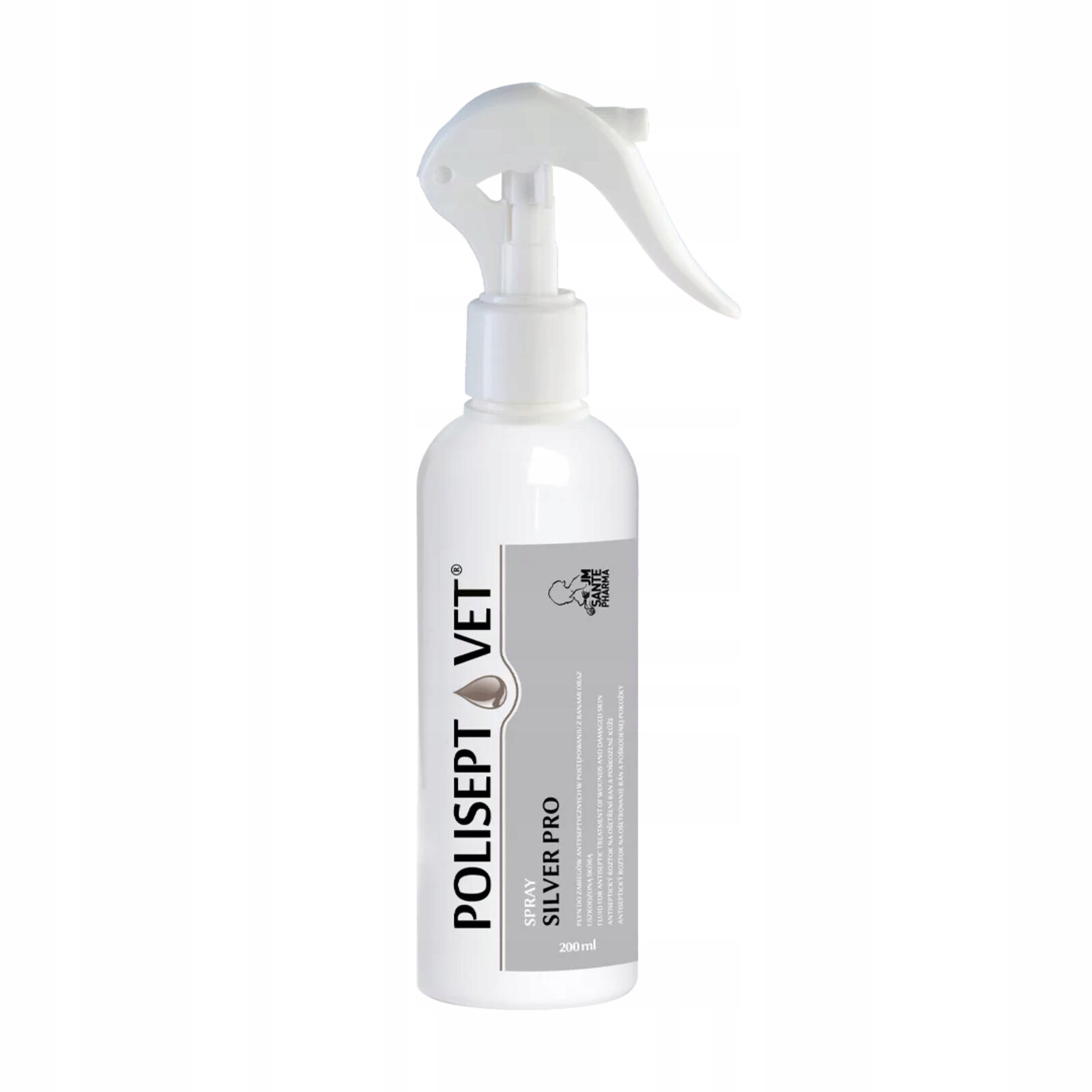 Polisept Vet Spray Silver Pro – sprej na rány pro psy a kočky 200 ml