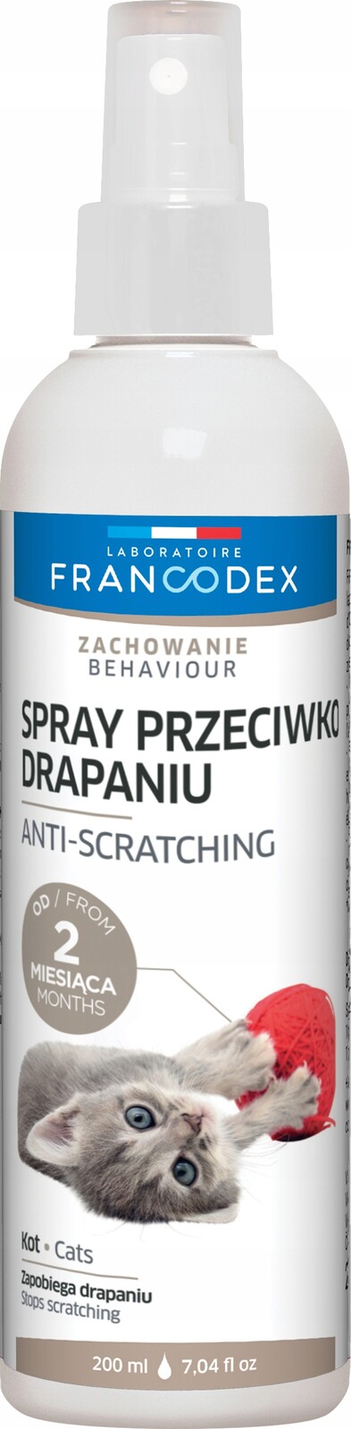 Sprej Francodex Repelentní sprej pro kočky pečující 200 ml 200 g