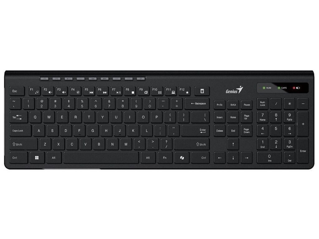 Genius SlimStar 7230 Bezdrátová klávesnice USB CZ-SK Černá