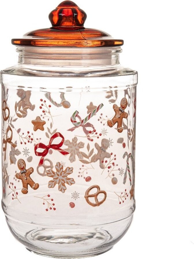 Skleněná dóza na sušenky Gingerbread – Dakls