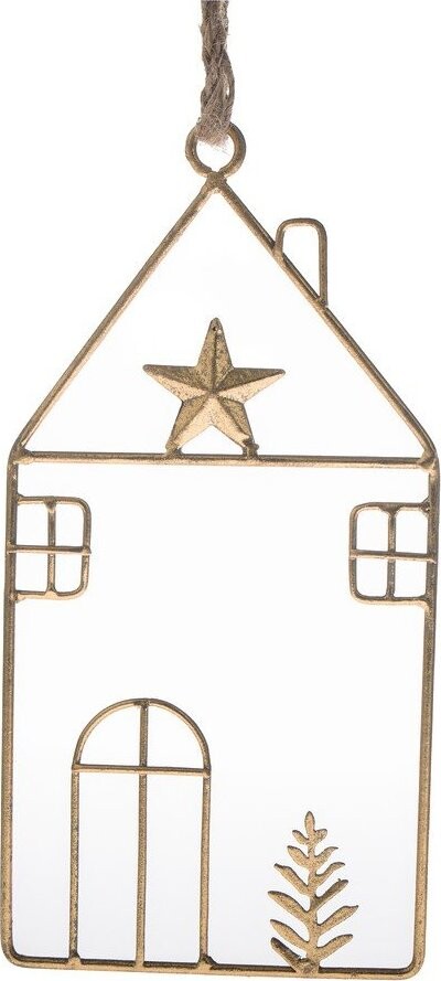 Kovová závěsná vánoční dekorace 24 cm – Dakls