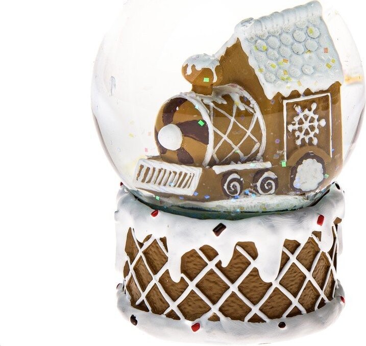 Polyresinové sněžítko (výška 10 cm) Snowy Train – Dakls