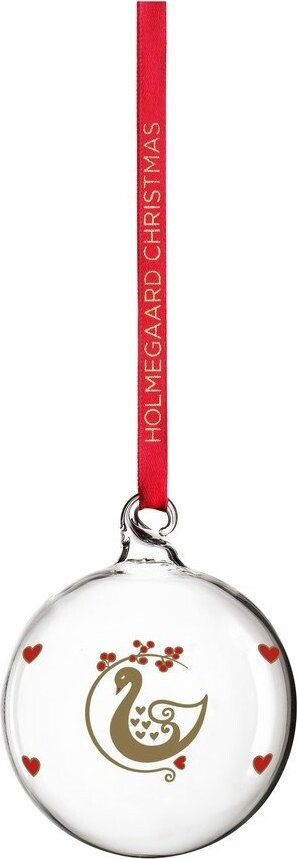 Skleněná ručně foukaná vánoční koule ø 6,5 cm Ann-Sofi Romme Annual Christmas Bauble 2025 – Holmegaard