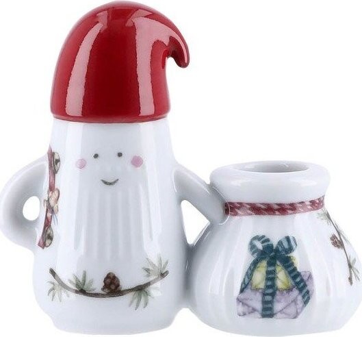 Keramický svícen s vánočním motivem Hammershøi Christmas Father Elf – Kähler Design