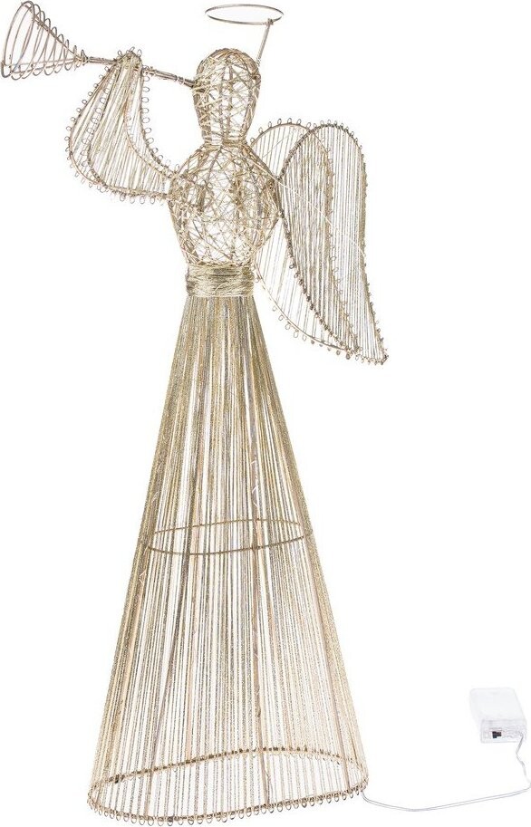 Světelná dekorace na baterky ve zlaté barvě Angel – Dakls