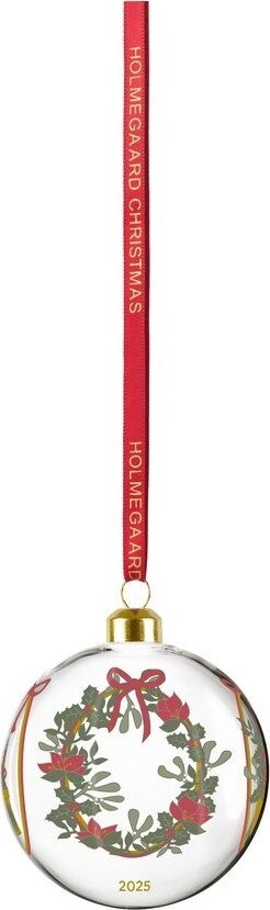 Skleněná ručně foukaná vánoční koule ø 8 cm Annual Christmas Bauble 2025 – Holmegaard