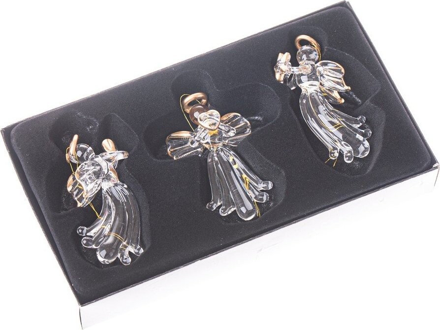 Skleněné vánoční ozdoby v sadě 3 ks 10,5 cm Angel – Dakls