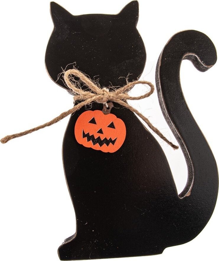 Dřevěná soška (výška 15,5 cm) Happy Halloween – Dakls