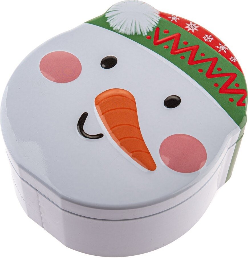 Kovová dóza na cukroví Snowman – Dakls