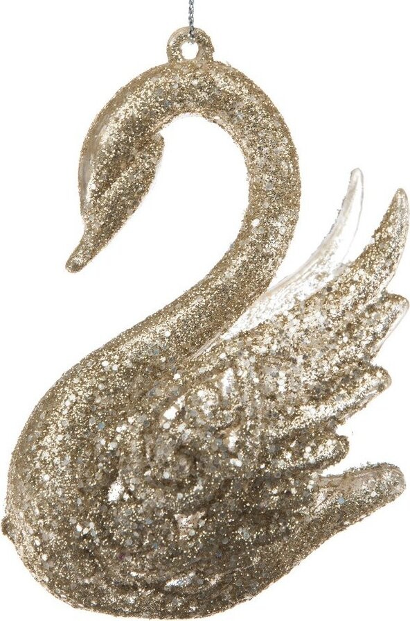 Plastová vánoční ozdoba 10 cm Swan – Dakls