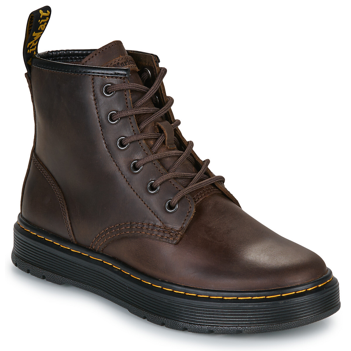 Dr. Martens  Brookline Chukka 6 Eye Boot Dark Brown Crazy Horse  Hnědá