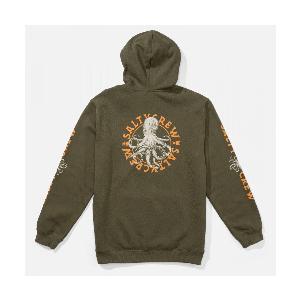 Salty Crew  Tentacles hooded fleece  Zelená
