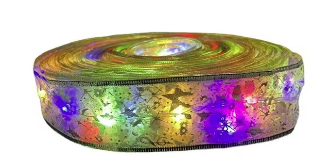 Dekorativní LED světelná Stuha s dálkovým ovládáním - Zlatá