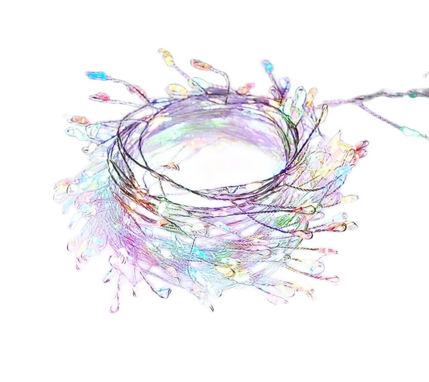 Barevný LED světelný řetěz 2 m