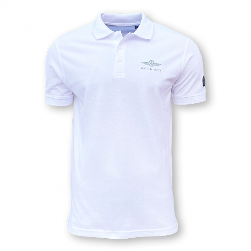 Polokošile pánská Erik and Sons Aurland - bílá, XL