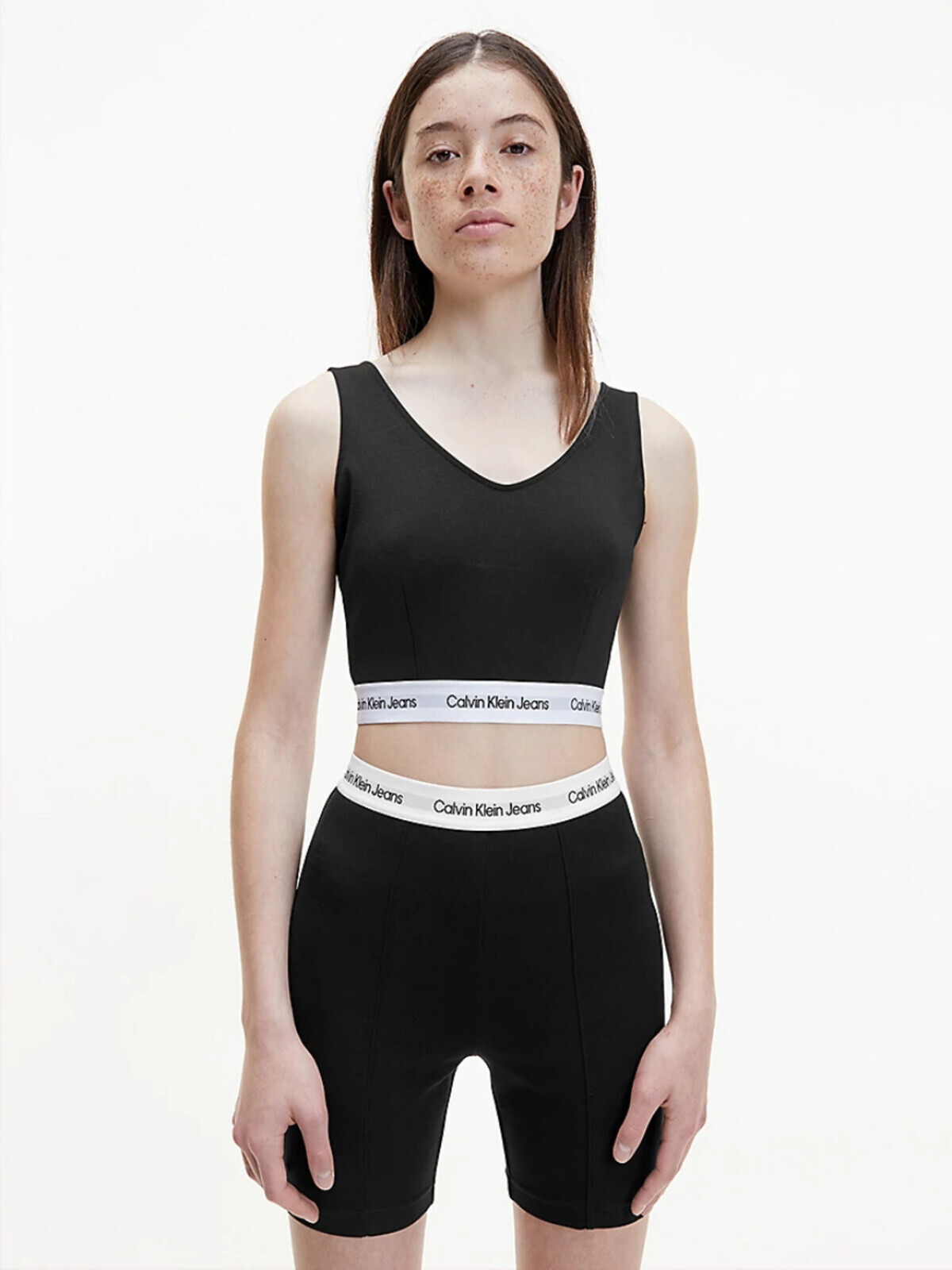 Calvin Klein dámský černý cropped top J20J218278 XS