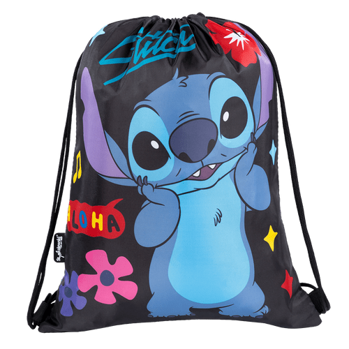 St.Majewski Sáček na přezůvky - STITCH Black Aloha