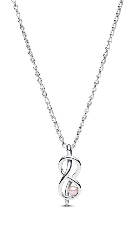 Pandora Stříbrný náhrdelník Uzel nekonečna Moments 393762C01-50