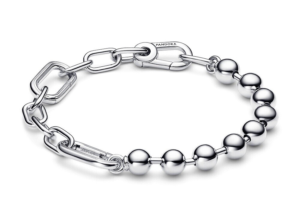 Pandora Stylový stříbrný náramek na přívěsky Me 592793C00 17 cm
