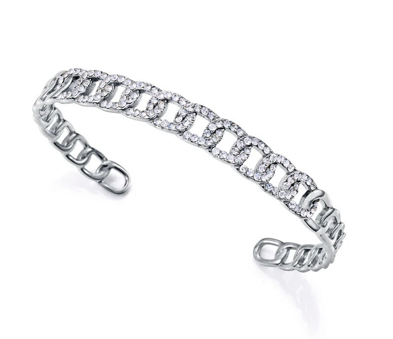 Viceroy Pevný otevřený náramek s krystaly Chic 14184P01000