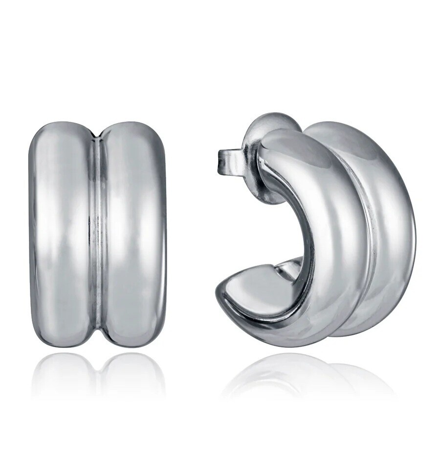 Viceroy Nadčasové půlkruhové náušnice Air 14195E01000