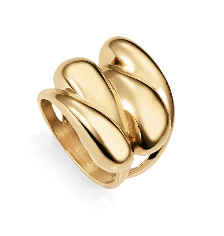 Viceroy Jedinečný pozlacený prsten pro ženy Air 14207A01 52 mm