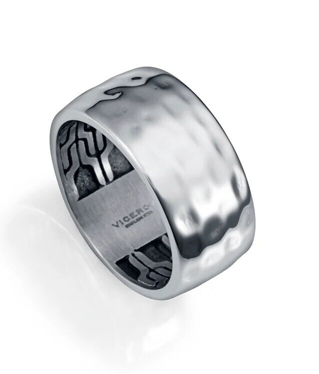 Viceroy Moderní pánský prsten z oceli Beat 14215A02 59 mm