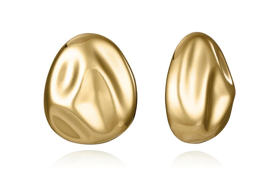 Viceroy Výrazné pozlacené náušnice Air 15160E01012