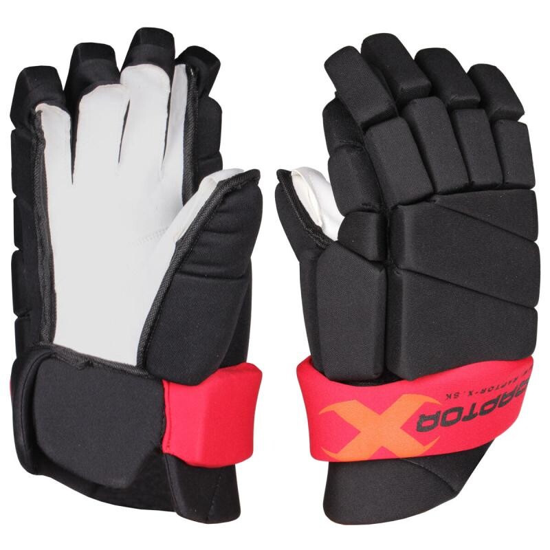 Raptor-X Raptor SR hokejové rukavice černá-červená