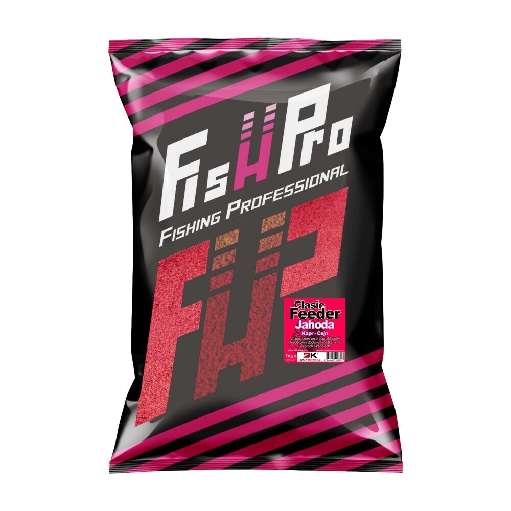 Fish Pro krmítková směs Classic Feeder kapr-cejn jahoda 1kg-NFCFC