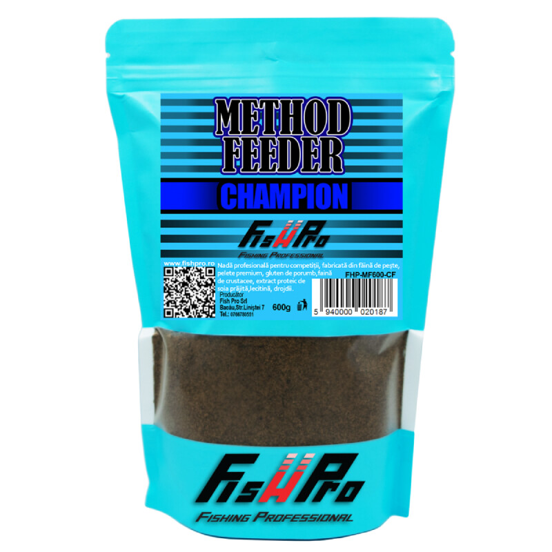 Fish Pro krmítková směs Method Feeder champion 600g-FHPMF600CF