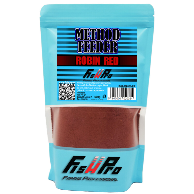 Fish Pro krmítková směs Method Feeder robin red 600g-FHPMF600RR