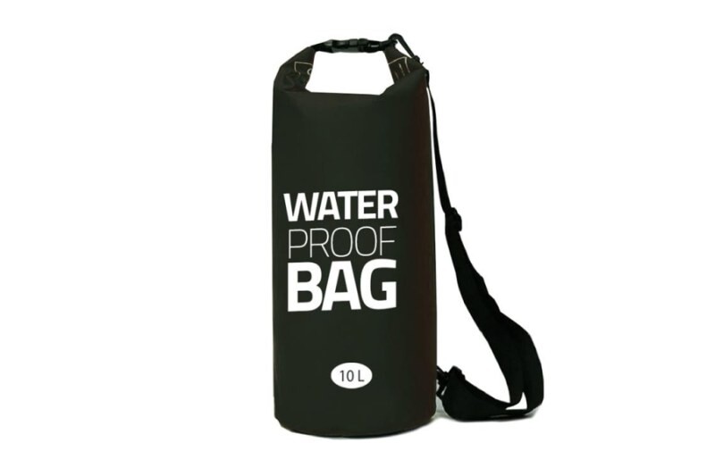 Voděodolný vak/taška 10 litrů černý