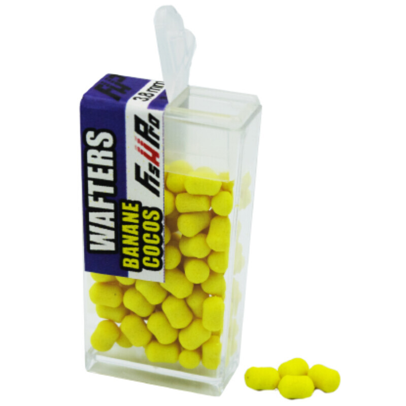 Fish Pro nástraha Wafters Easy Open banán–kokos 3,8x5mm 80ks-FHPW38BC80