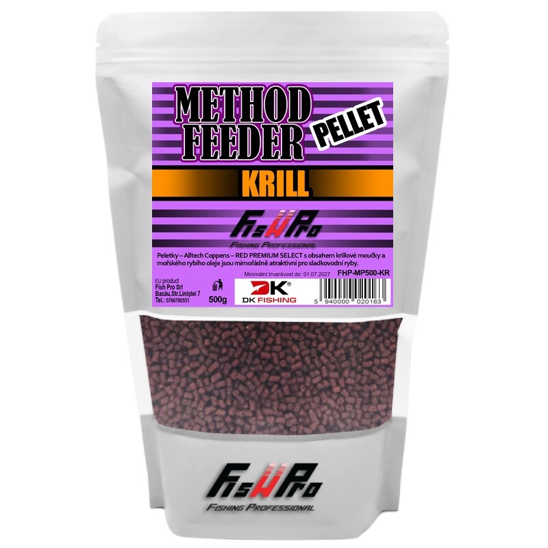 Fish Pro pelety Method Feeder krill 500g-FHPMP500KR