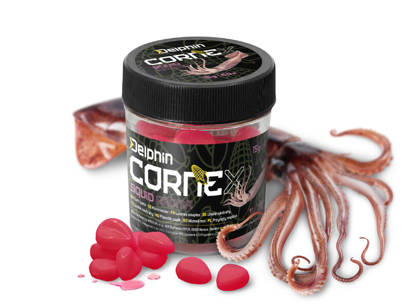 Umělá nástraha Delphin CorneX Pop Up / 60ks-Squid