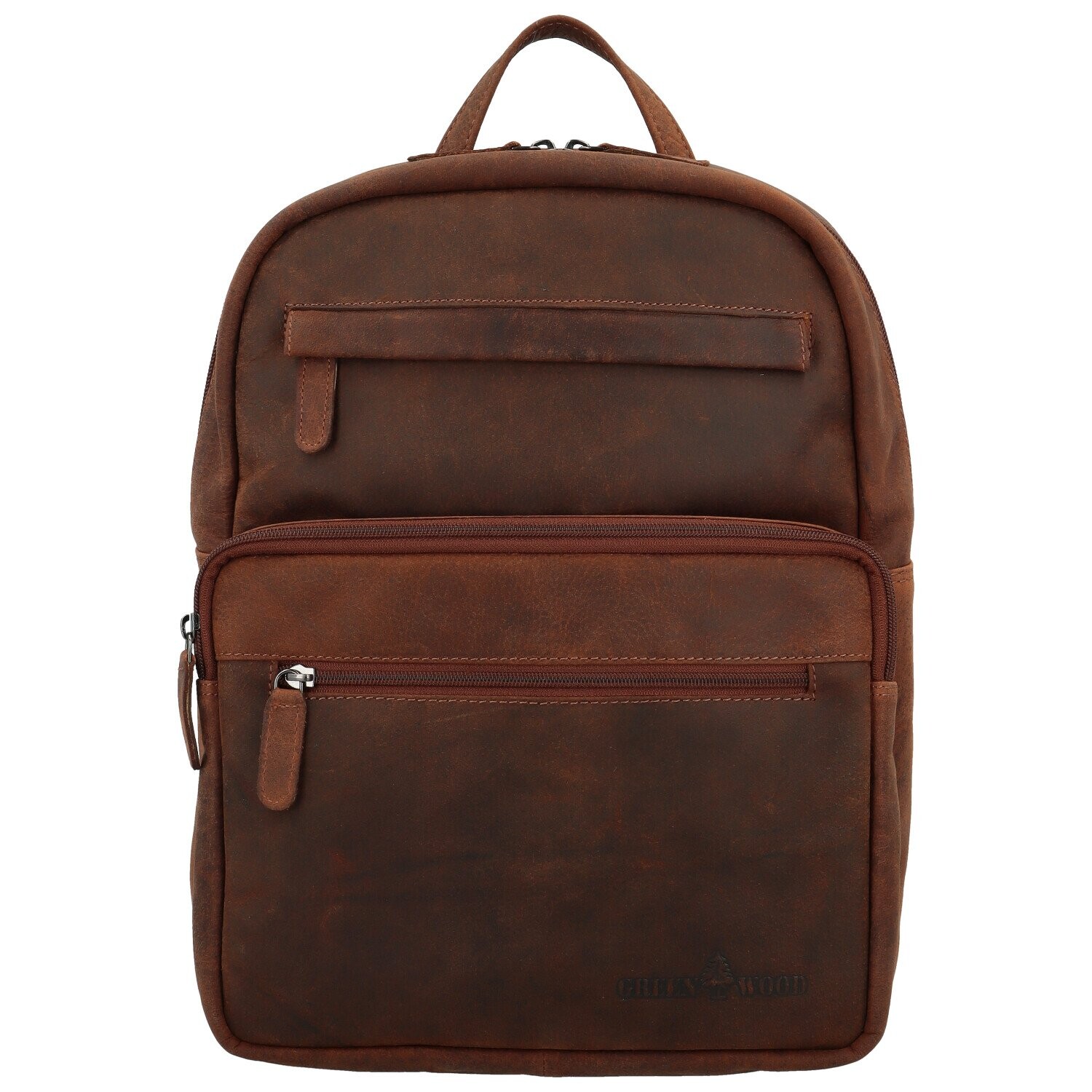 Stylový kožený batoh GW Nasim, hnědý