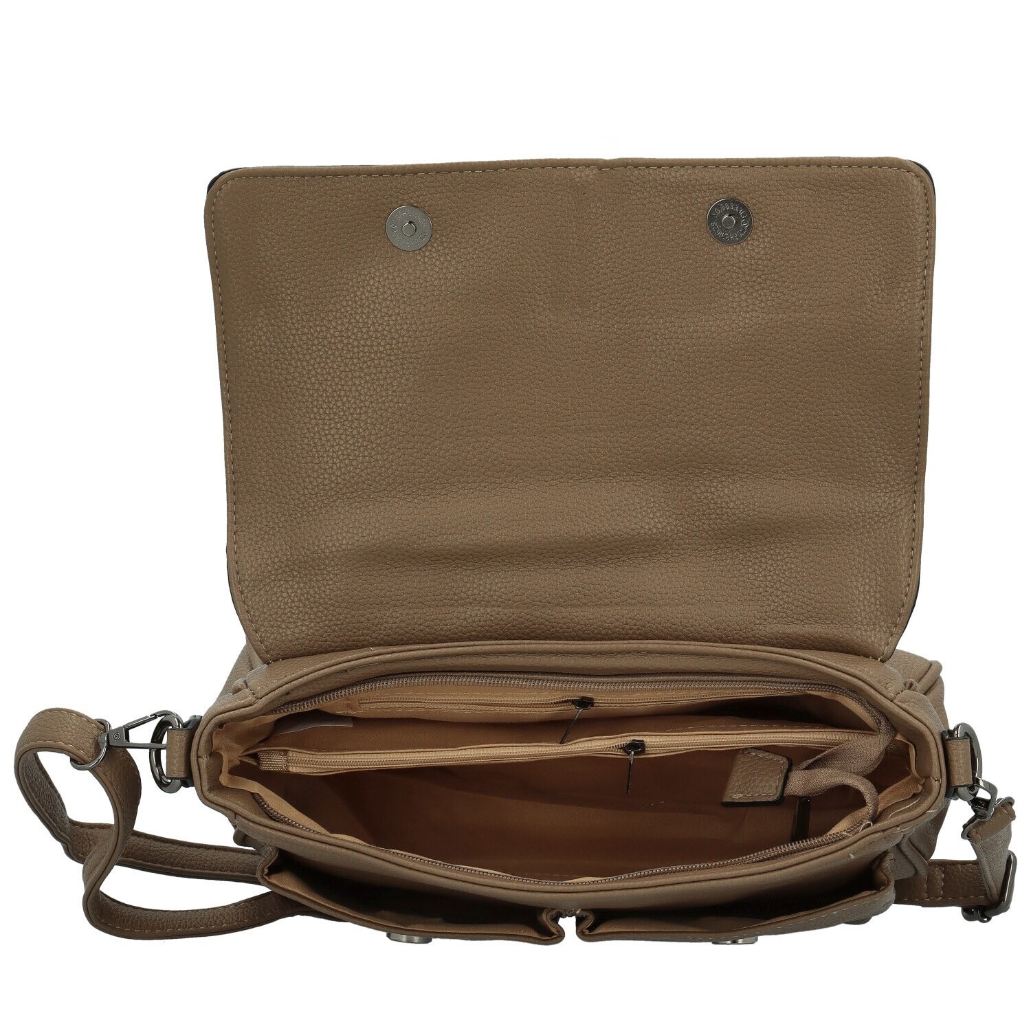 Trendy dámská koženková crossbody kabelka Rosica, khaki