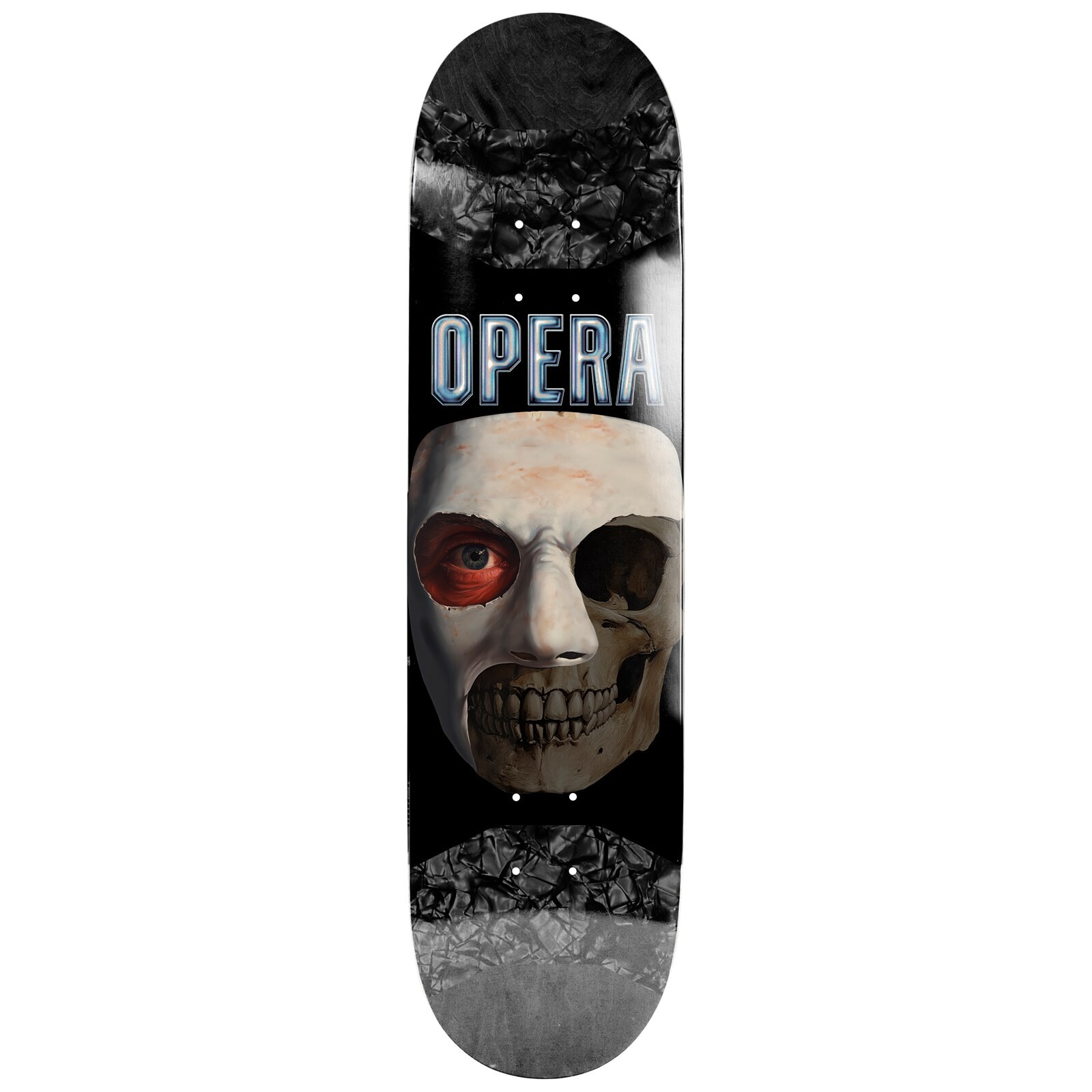 deska OPERA - Skull Mask Symmetrical EX7 Pop Slick Deck Black (BLACK)