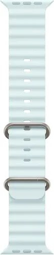 Apple Watch 49mm ledově modrý Oceánský řemínek - provedení z přírodního titanu