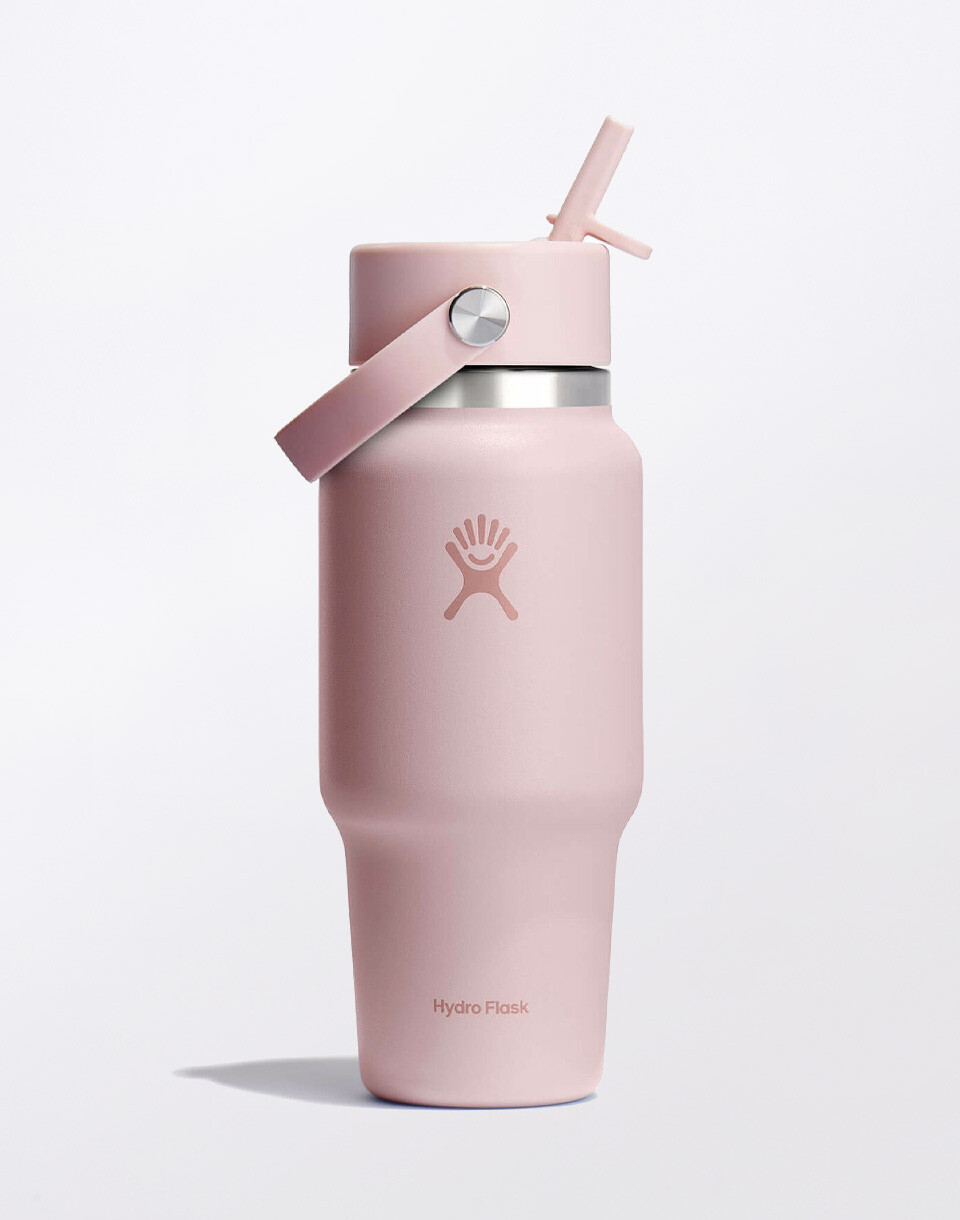 Hydro Flask Wide Mouth Travel Bottle with Flex Straw Cap 24 oz (710 ml) Trillium