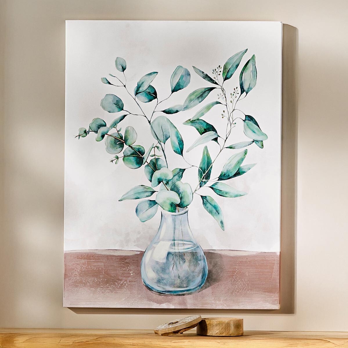 Weltbild Nástěnný obraz Eukalyptus v kulaté váze