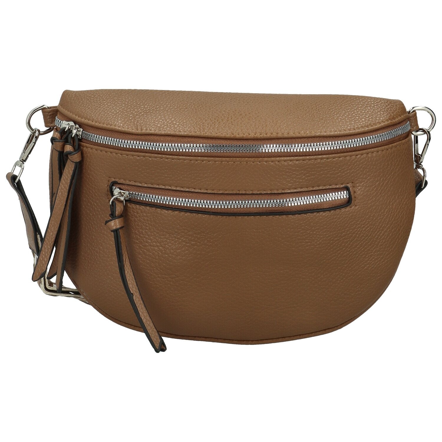 Módní dámská koženková kabelko-ledvinka Frieda, khaki