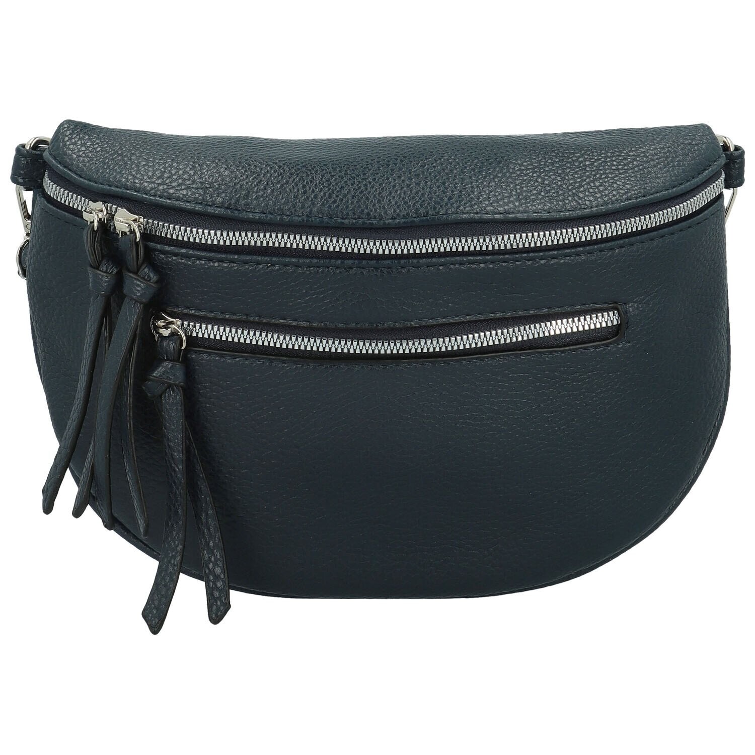 Módní dámská koženková kabelko-ledvinka Frieda, tmavě modrá