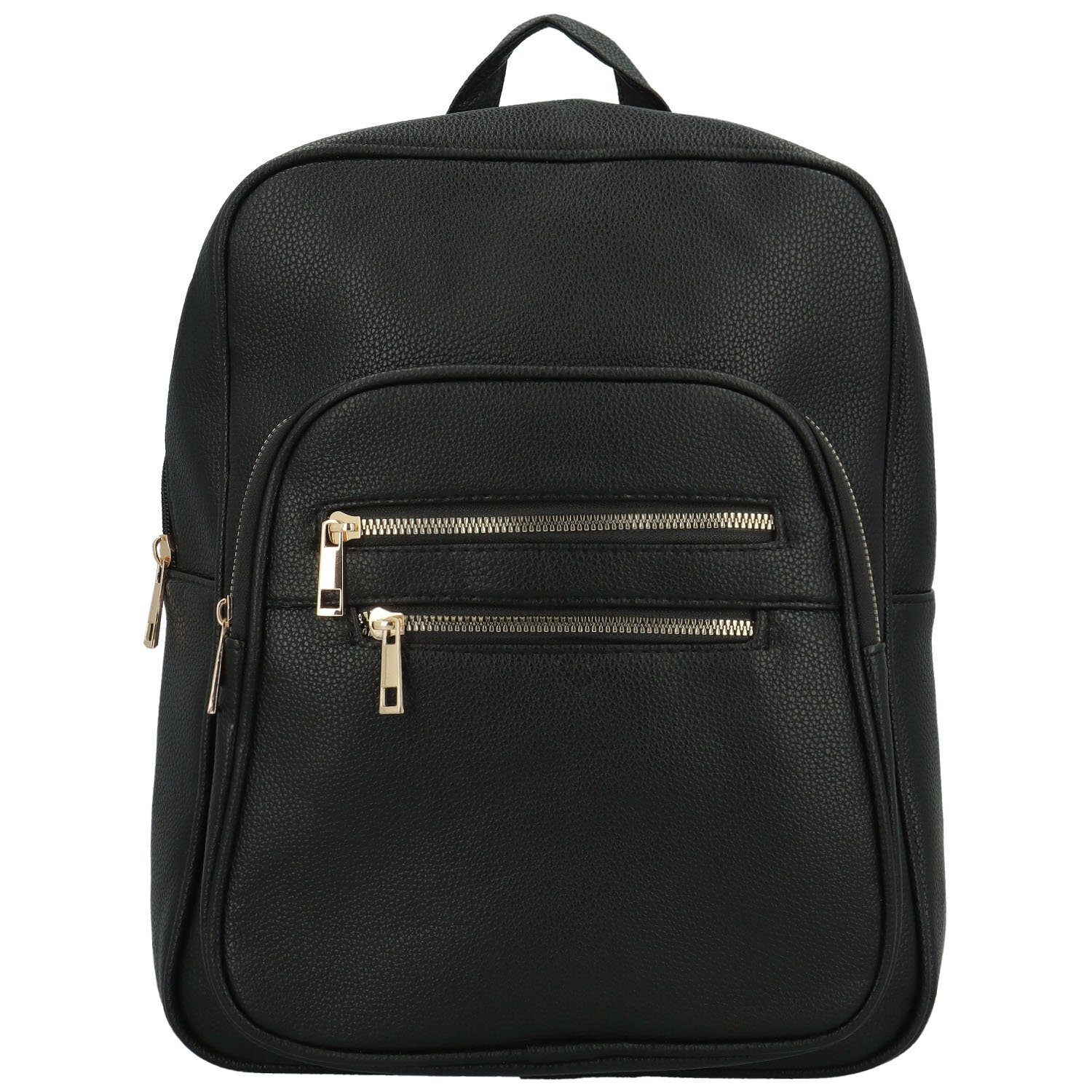 Stylový dámský koženkový kabelko-batoh Virgin, černý